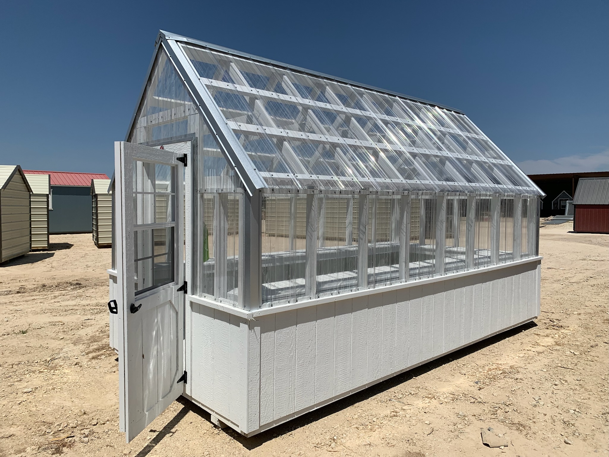 greenhouse coated with seminole white