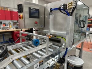 flatline entrance, showing spray entrance